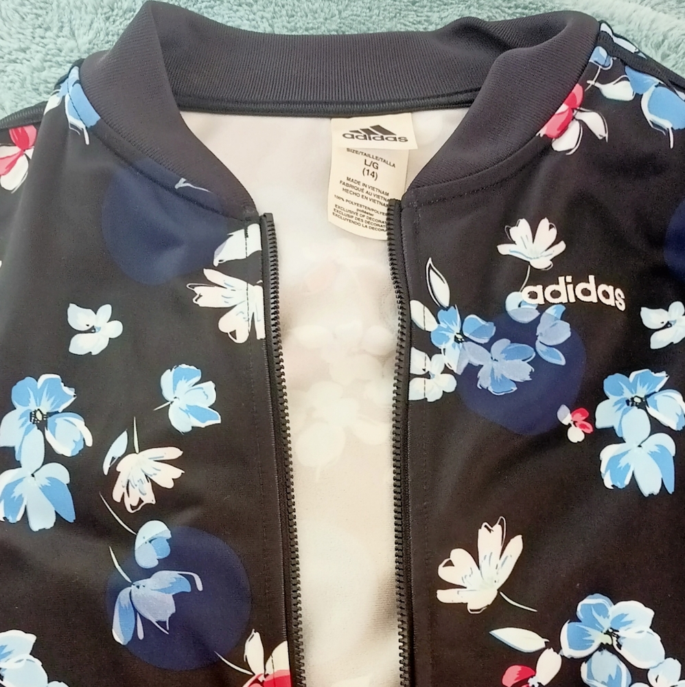 Adidas jacket kids size 14 big kid